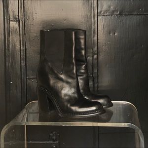 Theyskens’ Theory Black Leather Boots